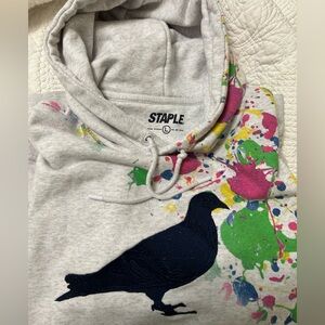 Staple Splatter Print OG Pigeon Hoodie